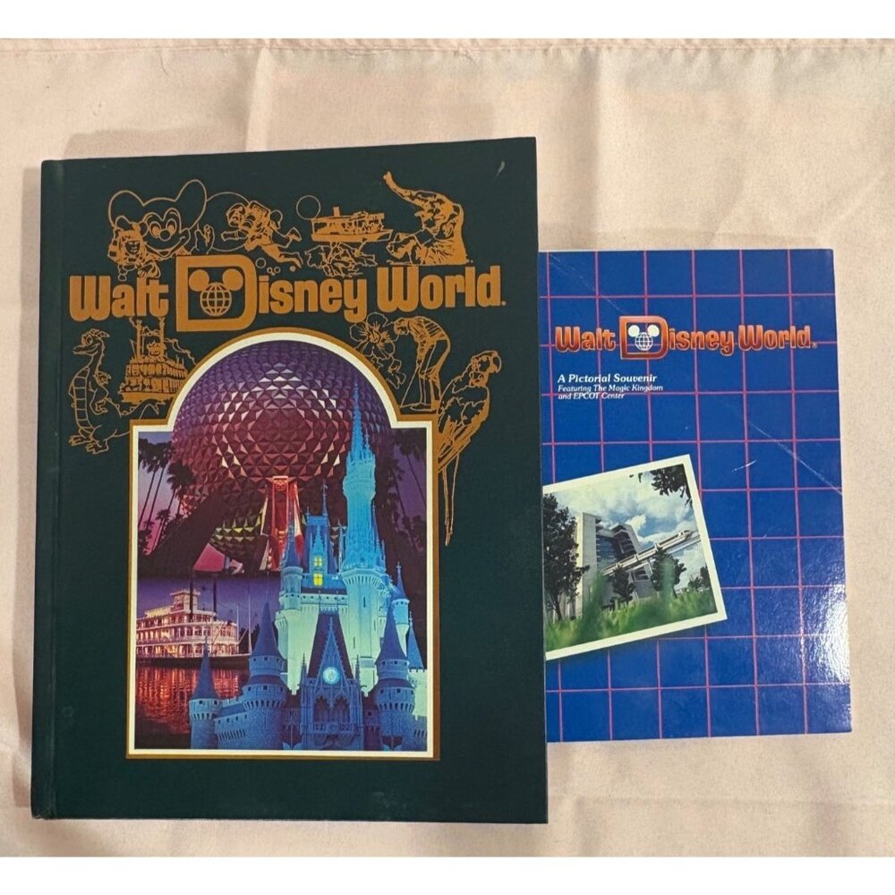 Vintage Walt Disney World Commemorative Hardcover Book Photos & History Of Park